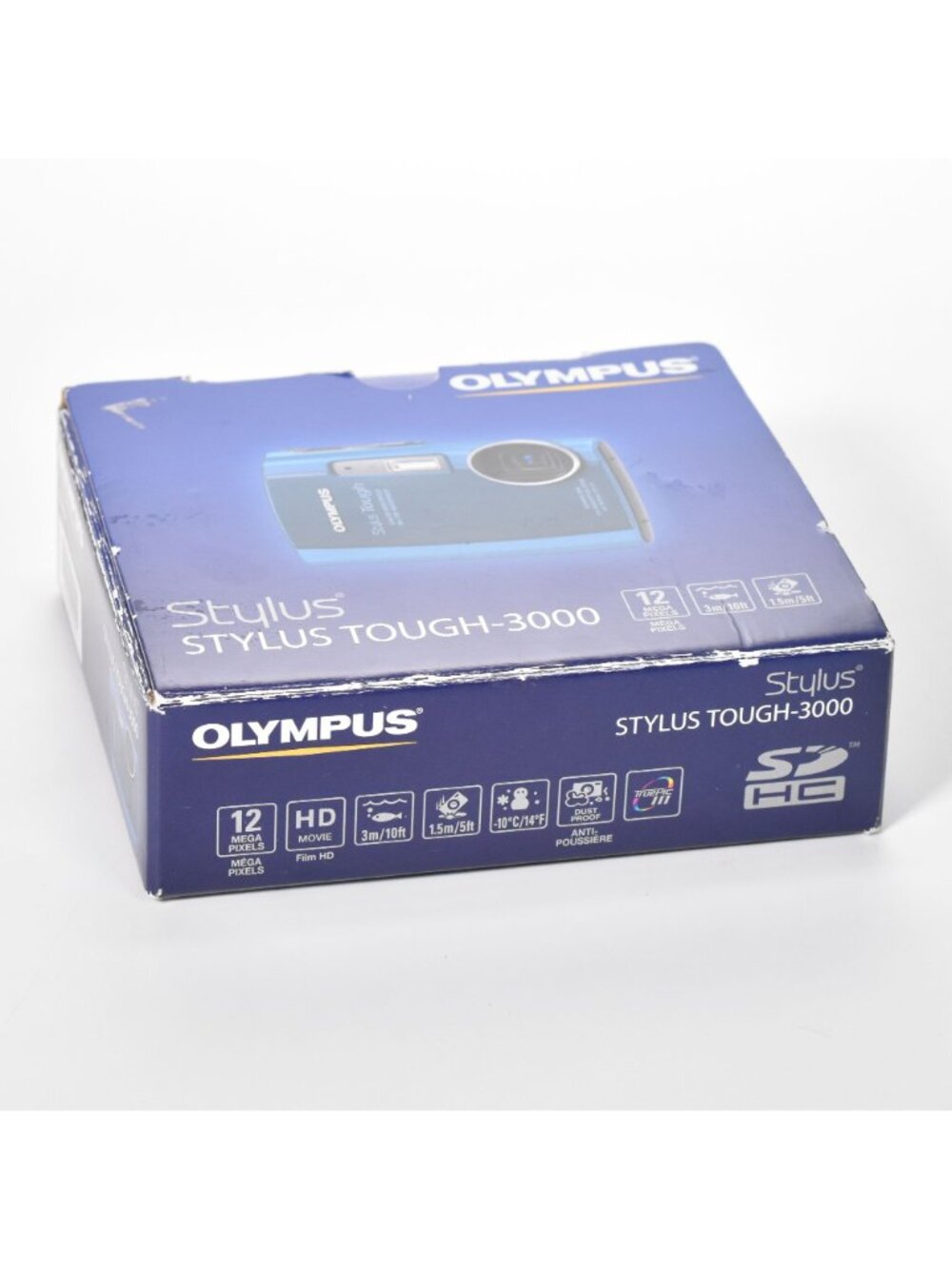 Olympus Stylus Tough 3000 Digital Camera 12MP 3.6x Zoom HD Video 32GB Box Blue - Picture 16 of 16